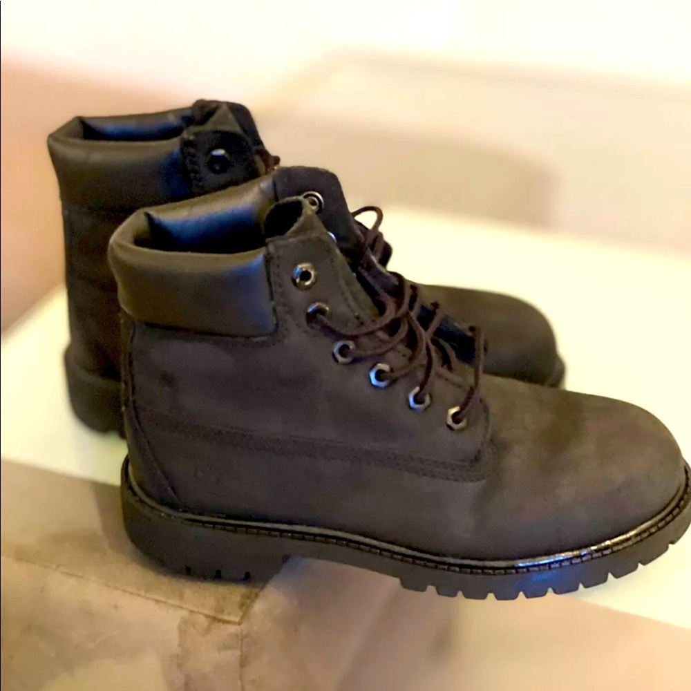 Timberland Black Boots Size 2